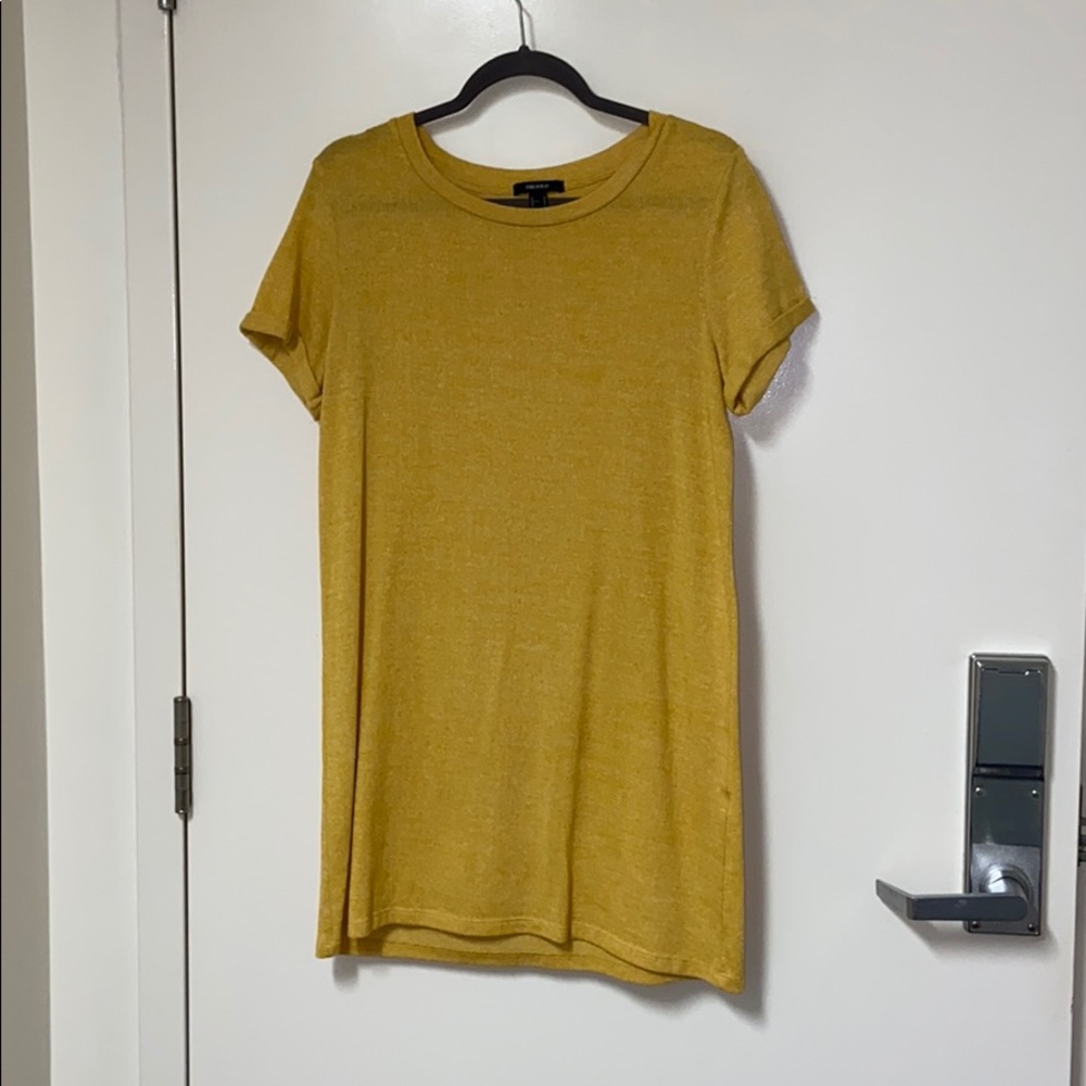 Mustard Yellow T Shirt Dress